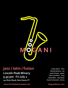 Mogani at Lincoln Peak Winery, July 1